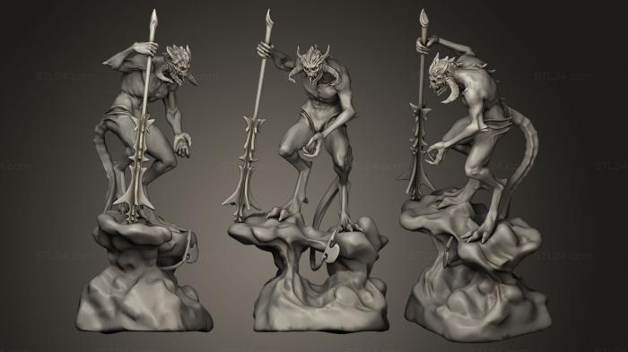 Figurines heroes, monsters and demons (Molag Bal, STKM_0056) 3D models for cnc